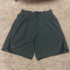 Men's Under Armour Dark Green Athletic Shorts